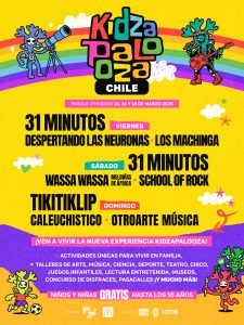Noticias | Kidzapalooza! presenta su line up 2026 y expande su experiencia educativa