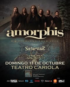 Cartelera | Amorphis suma poder internacional y chileno: Saturnus y Poema Arcanus se suman al esperado show